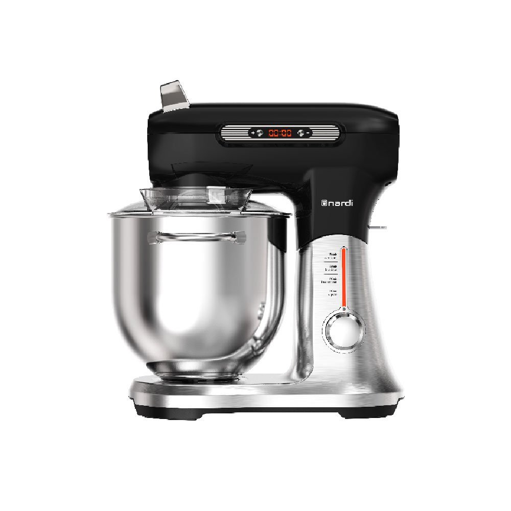 Pétrin NARDI MAESTRO PASTA Multi Fonctions Afficheur Numérique-1500W-6,5L-Noir_Inox