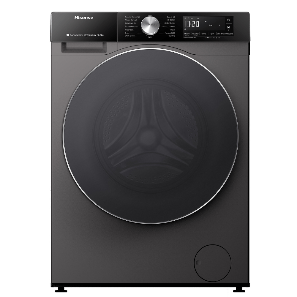Machine à laver 3S HISENSE 10.5KG smart vapeur 1400tr/min
