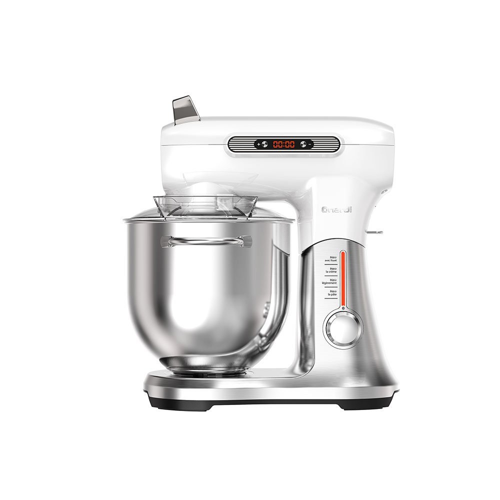 Pétrin NARDI MAESTRO PASTA Multi Fonctions Afficheur Numérique-1500W-6,5L-Crème_Inox