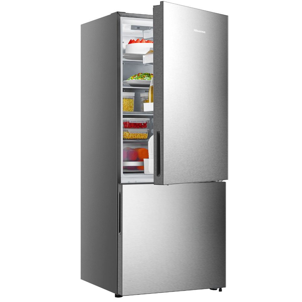 Réfrigérateur HISENSE Combiné – 408 L – Metal tech cooling – Nofrost – Inox