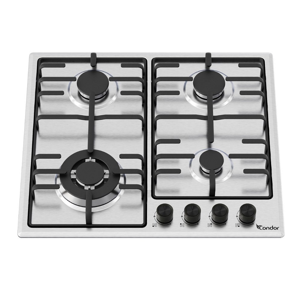 Table de cuisson Condor Aversa – 4 feux – Inox | Wok