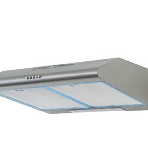 Hotte casquette CONDOR QUARTZ – 60 Cm- Filtre à Charbon – 320 m3/h – Silver