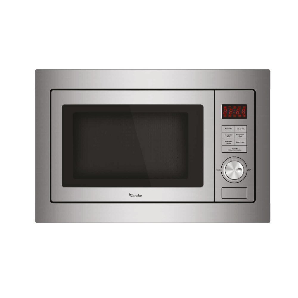 Micro-ondes encastrable CONDOR – 25 L – 900W- Grille – Inox