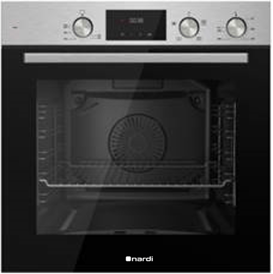 Four Encastrable NARDI Gaz-Elec – 60 Cm – Ventilé – Catalyseur – Afficheur – Inox