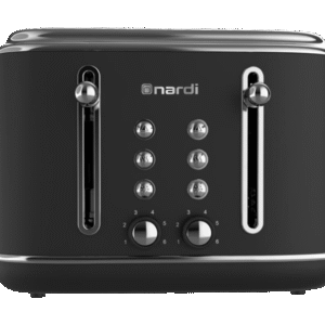 Grille pain – Rétro – 4 Tranches – 2300 W – Noir + Argent