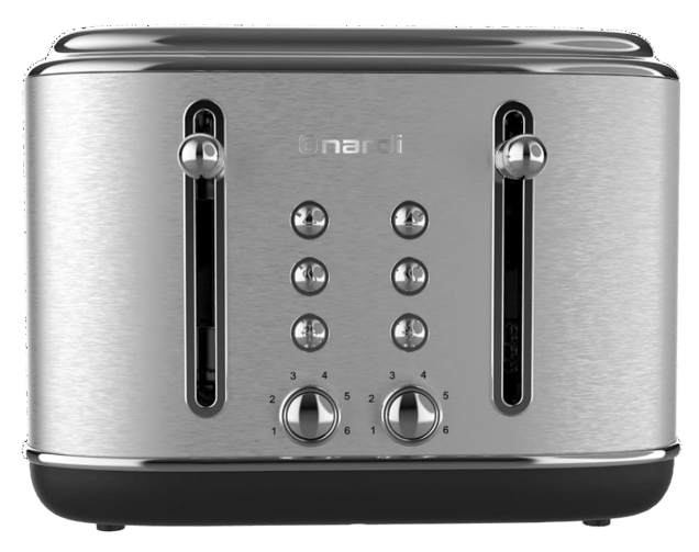 Grille pain – Rétro – 4 Tranches – 2300 W – Argenté