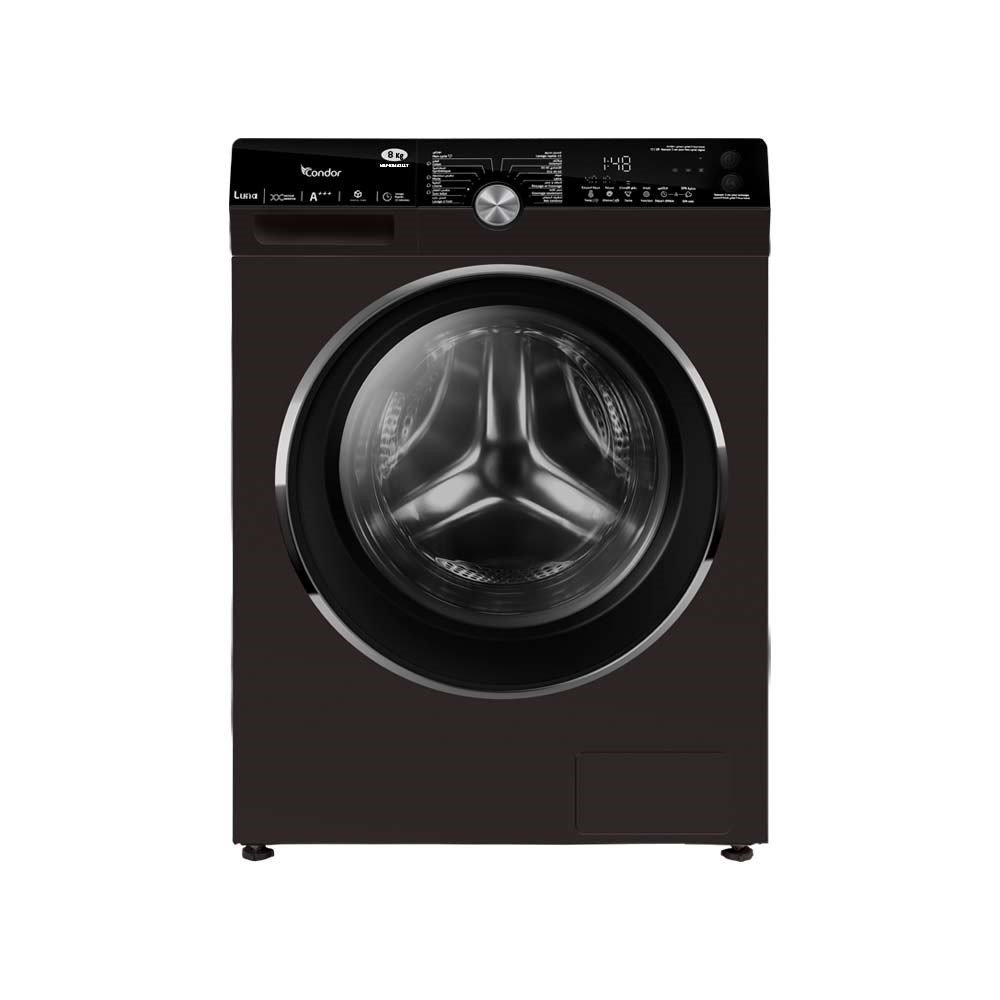 Machine à laver CONDOR LUNA Frontal -08 kg -lavage à la vapeur – Inverter- 1400 tr/min – Titanium