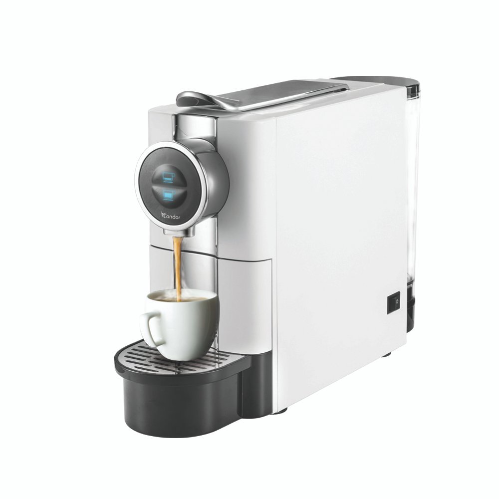 Machine à café à capsule CONDOR HAVANA -20 Bars – 1145W -Blanche