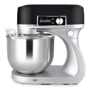 Pétrin NARDI MAESTRO PASTA Mono Fonction Double Crochet Afficheur Numérique-800W-5,5L-Noir_Inox