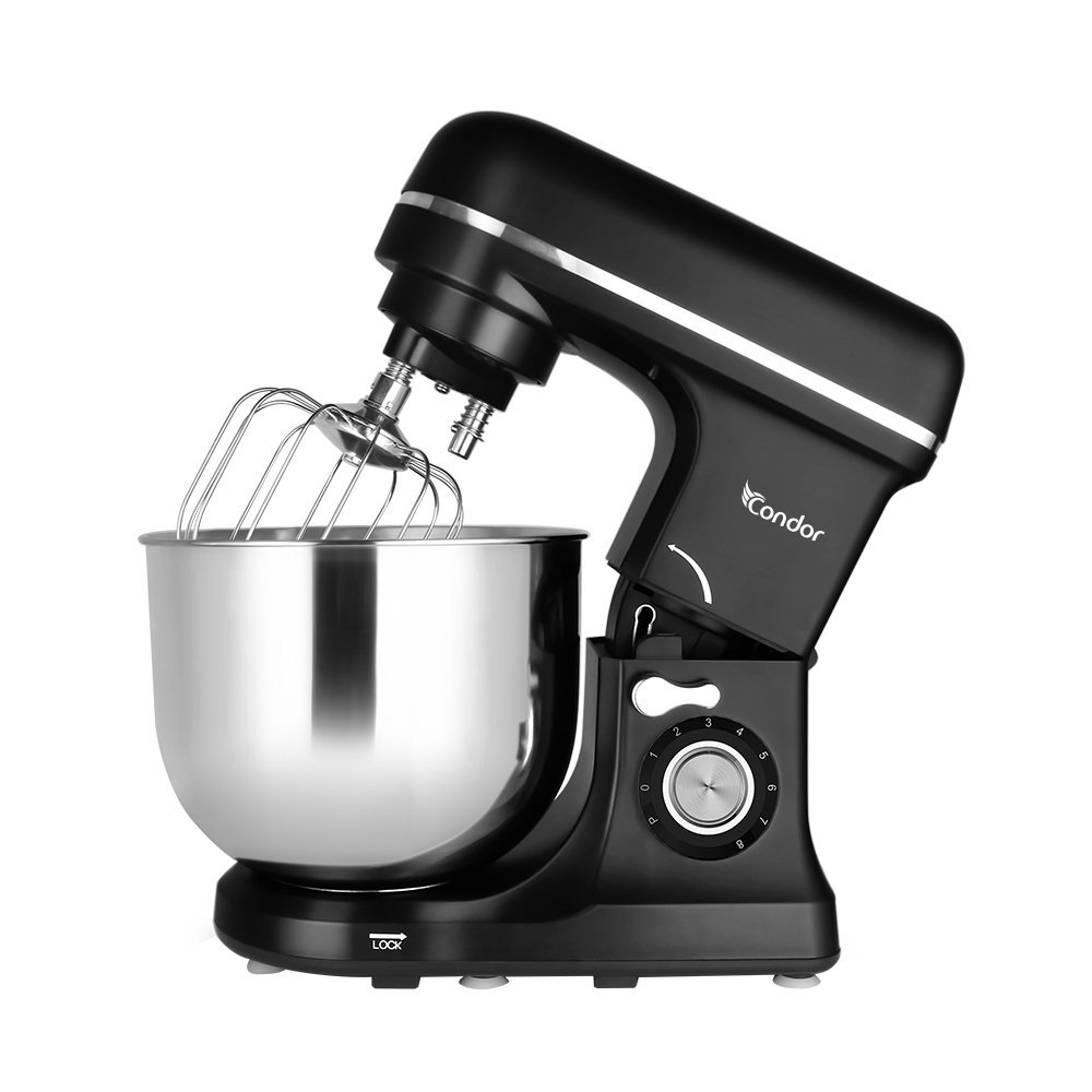 Pétrin CONDOR POWER MIX – Double Crochet – 1600 W – 8L- Noir