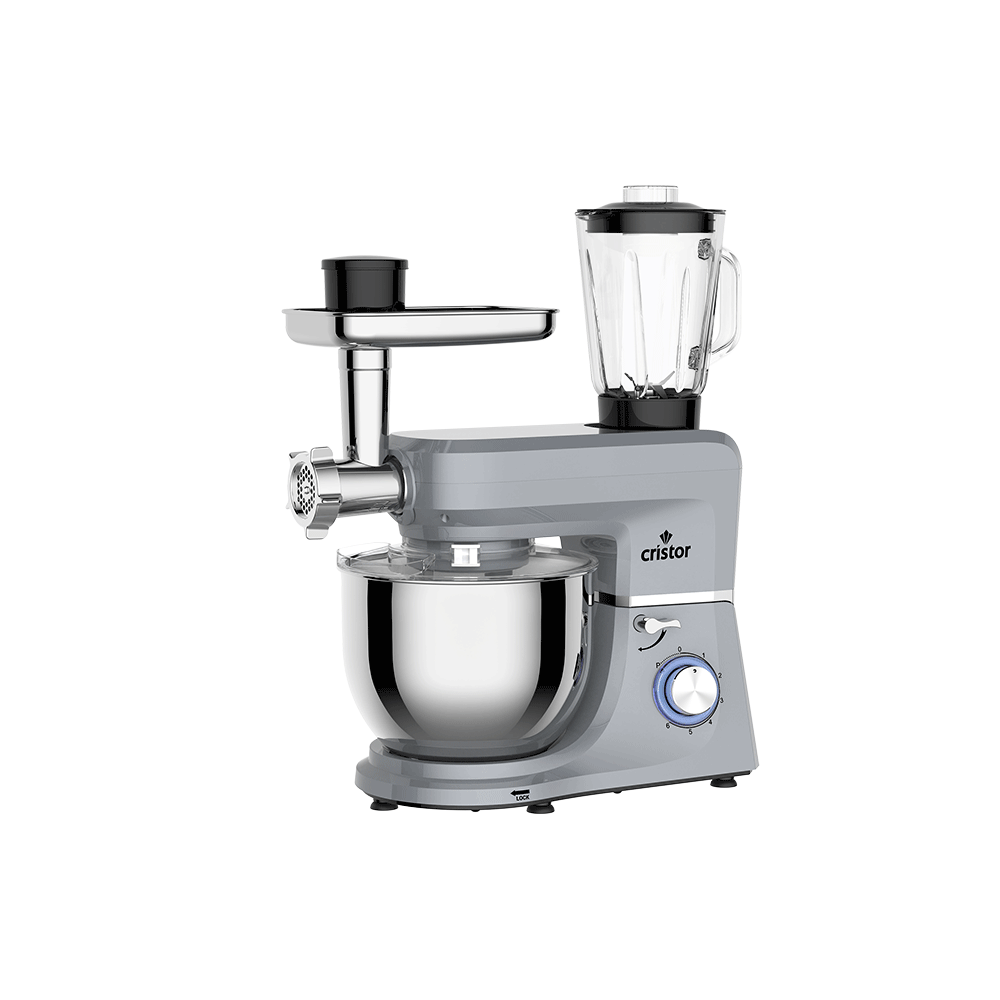 Pétrin Multi-fonctions CRISTOR (Gris ) KPM50DXG – 1900W, 7L