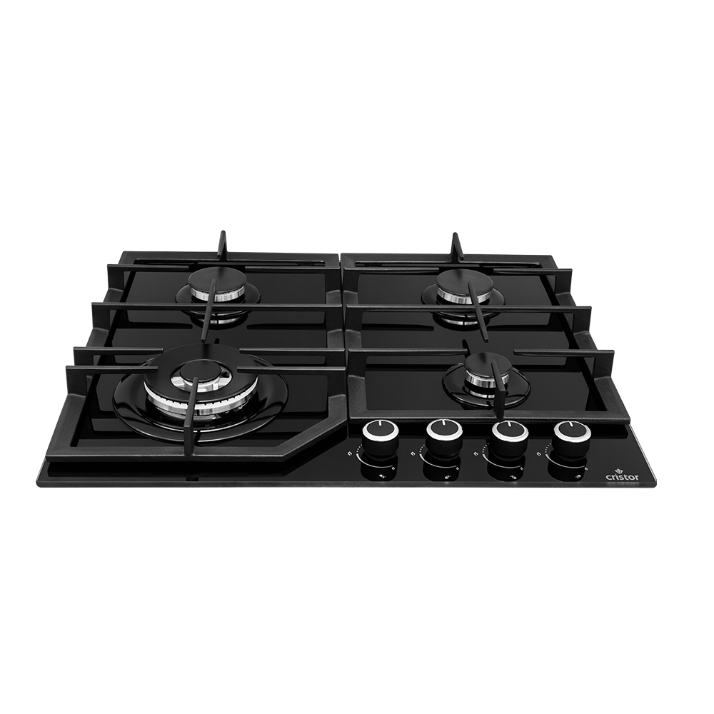 Table de cuisson CRISTOR FESTA2 – 4 Feux – Glass Noir