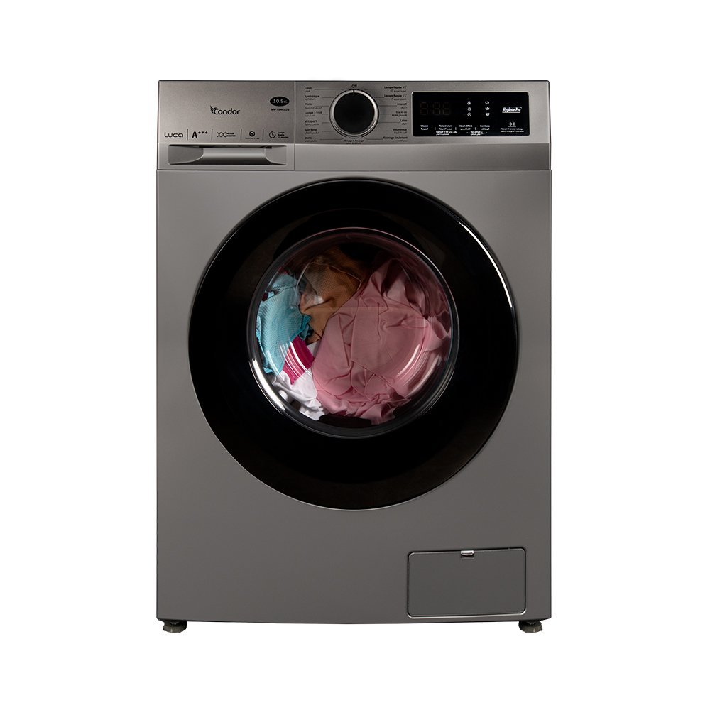 Machine à Laver CONDOR LUCA Frontal -10,5kg -Inverter- 1400 tr/min – Grise