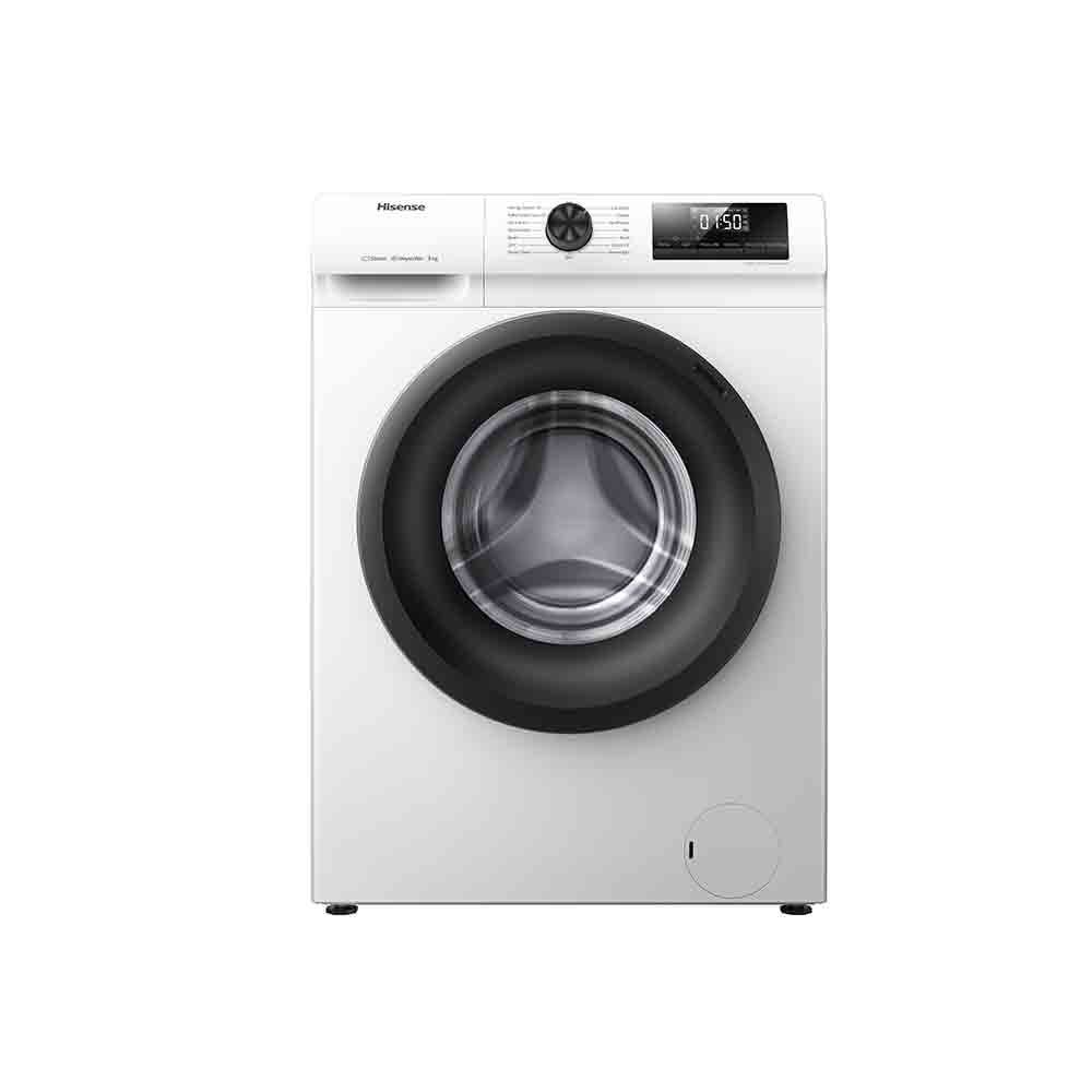 Machine à laver HISENSE Frontale – 08KG – inverter – vapeur – 1400tr/min – blanche