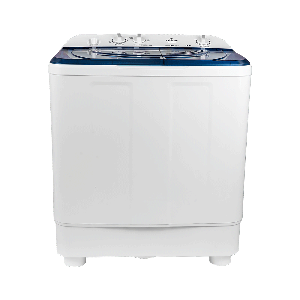 Machine A Laver CRISTOR Semi-Automatique Double Bacs -12 kg – Bleu_Foncé