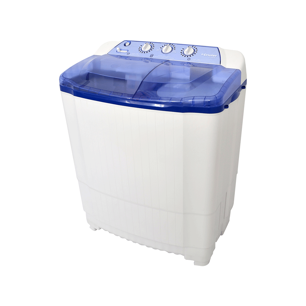 Machine A Laver CRISTOR Semi-Automatique Double Bacs -10,5 kg – Bleu
