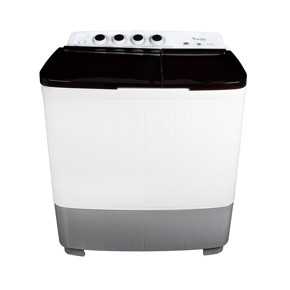 Machine à laver CONDOR TULIPE Semi-Automatique Double bacs – 10.5kg lavage – Blanche