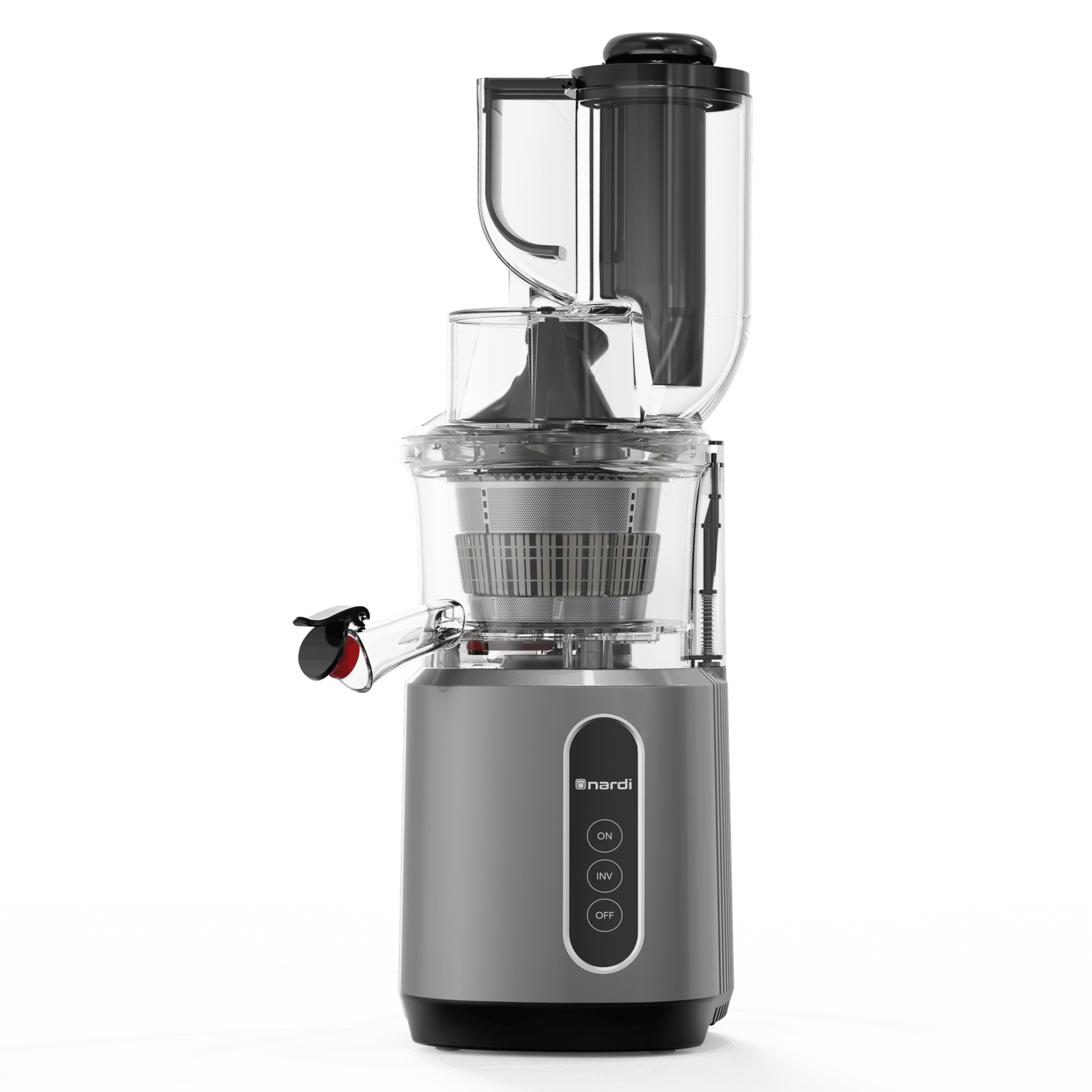 Extracteur de Jus NARDI 3 Filtres 55Tr/min Goulotte XL-240W-Gris