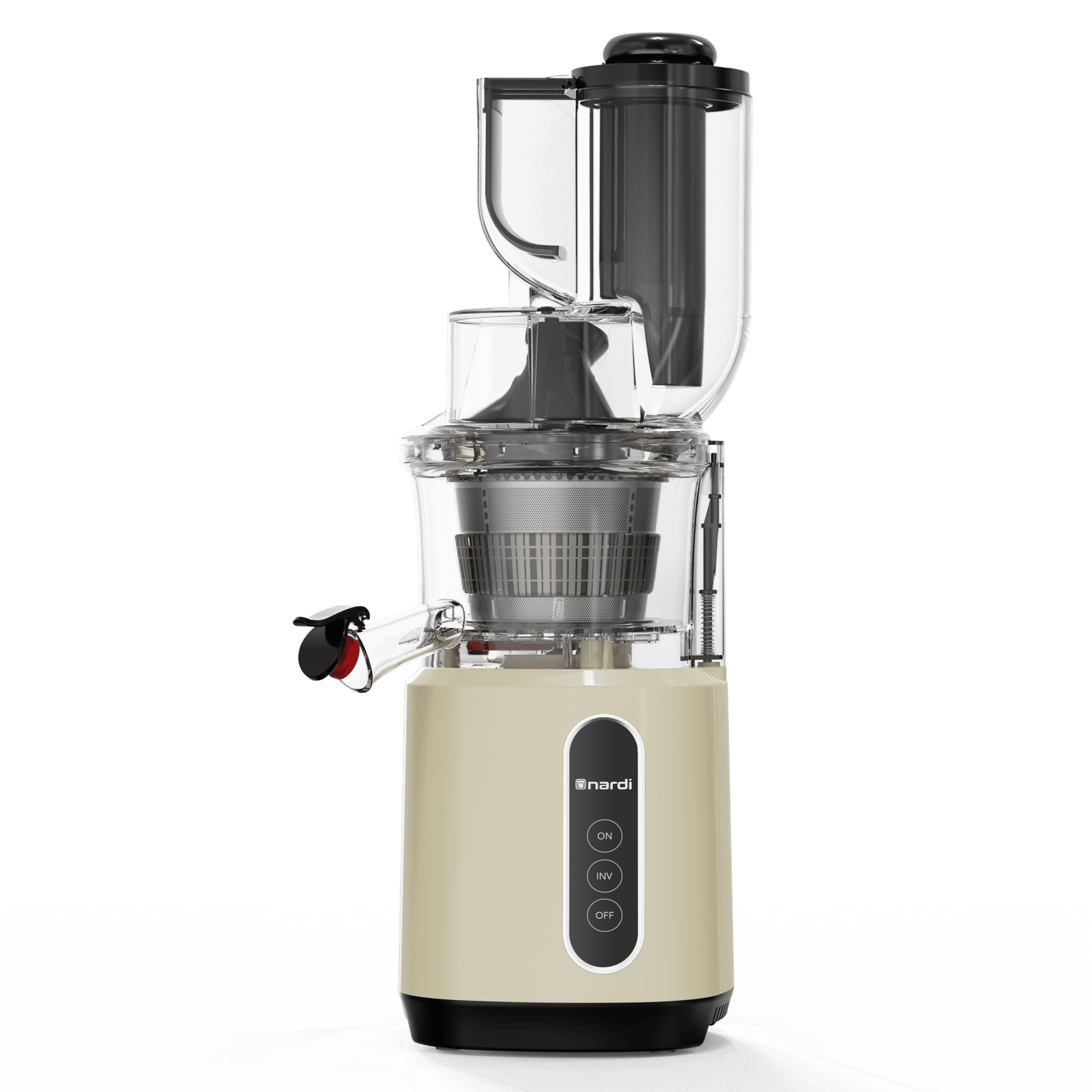 Extracteur de Jus NARDI 3 Filtres 55Tr/min Goulotte XL-240W-Crème